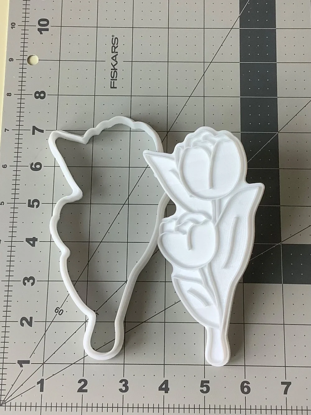 4 Floral Cookie Cutter & Embosser Set | Tulips & Flower Bouquets